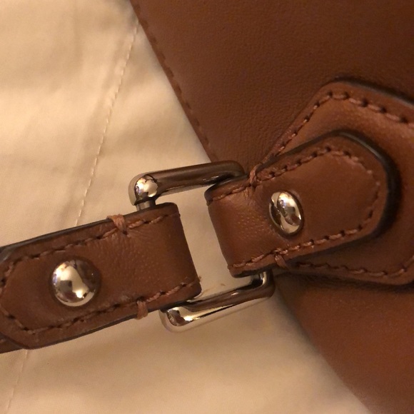 Coach Cognac Soft Leather Crossbody - Picture 14 of 16